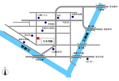 八木浄園 地図 クリックで拡大表示